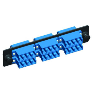 Quest Technology Lc Adapter Strip - (Quad) 24 Fiber - 6-Port - Single-Mode Ceramic NFO-4706 - Quest