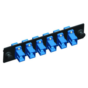 Quest Technology Sc Adapter Strip - (Simplex) 6 Fiber - 6-Port - Single-Mode Ceramic NFO-4713 - Quest