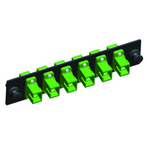 Quest Technology Sc Adapter Strip - (Simplex) 6 Fiber - 6-Port - Apc Single-Mode Ceramic NFO-4714 - Quest