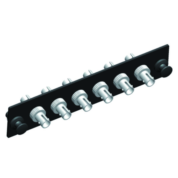 Quest Technology St Adapter Strip - 6 Fiber - 6-Port - Single-Mode Ceramic NFO-4716 - Quest