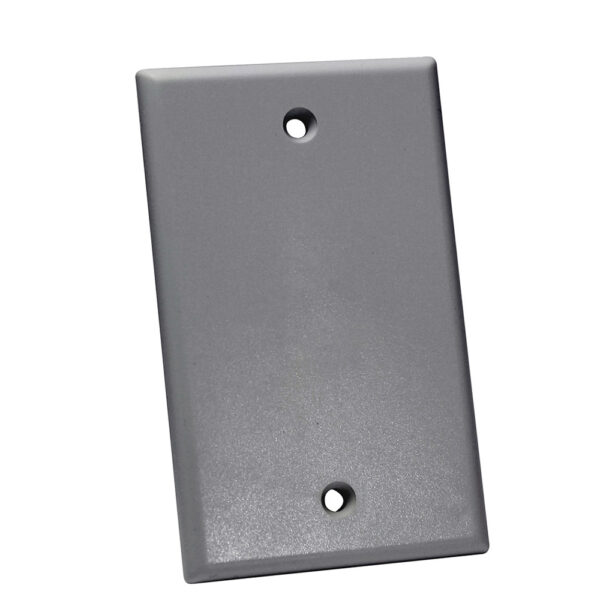 Quest Technology Keystone Wall Plate, Single-Gang - Blank, Gray NFP-1000 - Quest