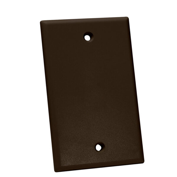 Quest Technology Keystone Wall Plate, Single-Gang - Blank, Brown NFP-1003 - Quest