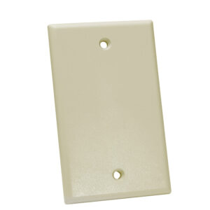 Quest Technology Keystone Wall Plate, Single-Gang - Blank, Ivory NFP-1007 - Quest