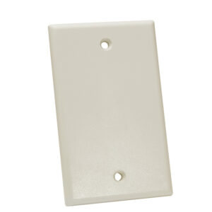 Quest Technology Keystone Wall Plate, Single-Gang - Blank, Almond NFP-1009 - Quest