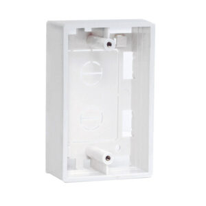 Quest Technology Wall Plate Surface Mount Box - Single-Gang - White - 2" Deep NFP-3005 - Quest