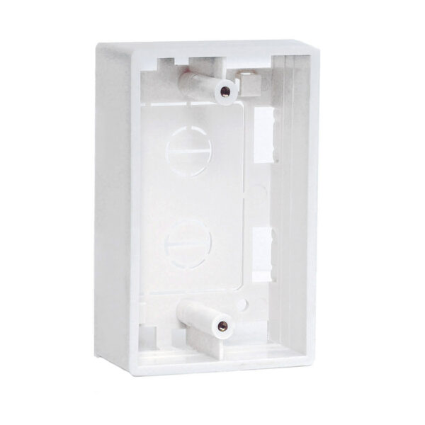 Quest Technology Wall Plate Surface Mount Box - Single-Gang - White - 2" Deep NFP-3005 - Quest