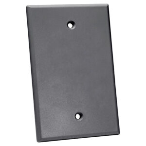 Quest Technology Oversized Keystone Wall Plate, Single-Gang - Blank, Gray NFP-5000 - Quest