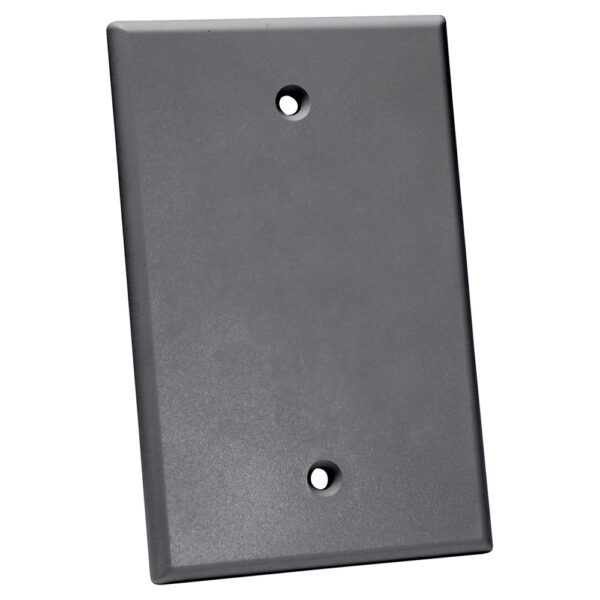 Quest Technology Oversized Keystone Wall Plate, Single-Gang - Blank, Gray NFP-5000 - Quest