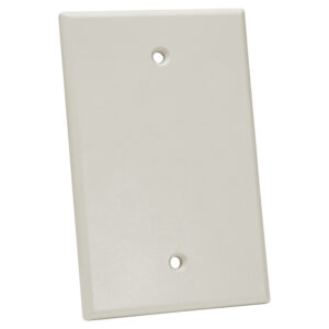 Quest Technology Oversized Keystone Wall Plate, Single-Gang - Blank, Lt Almond NFP-5002 - Quest