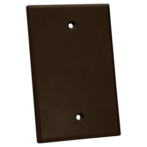 Quest Technology Oversized Keystone Wall Plate, Single-Gang - Blank, Brown NFP-5003 - Quest