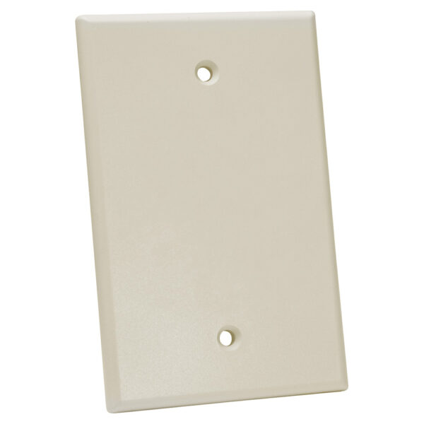 Quest Technology Oversized Keystone Wall Plate, Single-Gang - Blank, Almond NFP-5009 - Quest