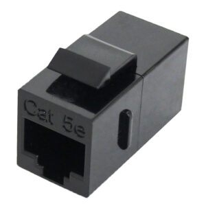 Quest Technology Cat5E Inline Coupler - Rj45 - 8P8C - Keystone Insert - Black NKJ-5002 - Quest