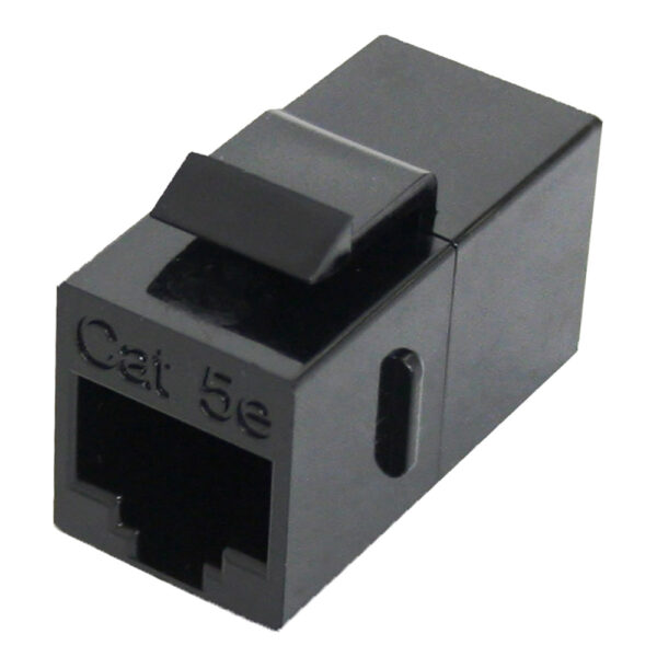 Quest Technology Cat5E Inline Coupler - Rj45 - 8P8C - Keystone Insert - Black NKJ-5002 - Quest