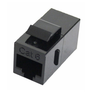 Quest Technology Cat6 Inline Coupler - Rj45 - 8P8C - Keystone Insert - Black NKJ-6002 - Quest