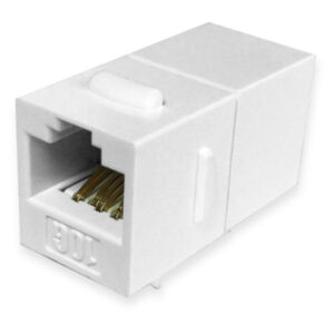 Quest Technology Cat6A Inline Keystone Coupler - Rj45 - 8P8C - White NKJ-6302 - Quest