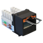 Quest Technology Locjack Security Keystone Jack - Cat6 - 8P8C - Black NLJ-6501 - Quest