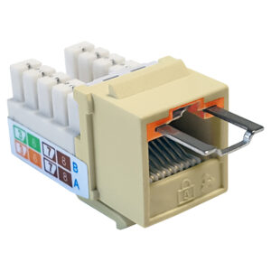 Quest Technology Locjack Security Keystone Jack - Cat6 - 8P8C - Ivory NLJ-6507 - Quest