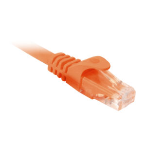 Quest Technology Cat6 Utp 550Mhz Snagless Molded Patch Cord - 100 Ft - Orange NPC-6400 - Quest