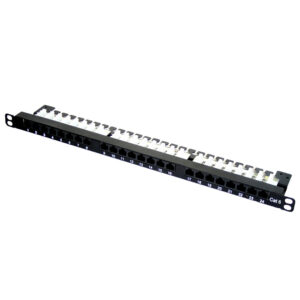 Quest Technology Cat6 Utp Patch Panel - 24-Port - High-Density 19" Rack Mnt - 1/2U NPP-6124 - Quest