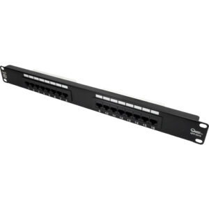 Quest Technology Cat6 Utp Patch Panel - 16-Port - 19" Rack Mnt - 1U NPP-6016 - Quest