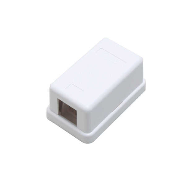 Quest Technology Unloaded Keystone Surface Mount Box - 1-Port, White NSB-5210 - Quest