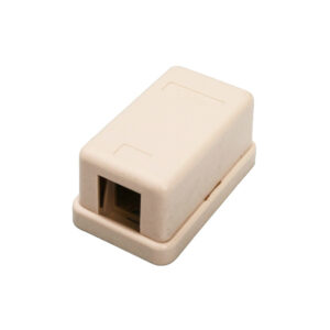 Quest Technology Unloaded Keystone Surface Mount Box - 1-Port, Ivory NSB-5211 - Quest