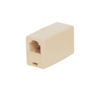 Quest Technology Cat3 Inline Coupler, Rj45, 8P8C, Straight-Wired - Ivory NTC-0821 - Quest