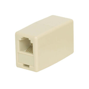 Quest Technology Telephone Inline Coupler, Rj11, 6P4C, Cross-Wired - Ivory NTC-1421 - Quest
