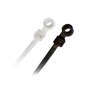 Quest Technology Nail Mount - Nylon Plenum Cable Ties, 50 Lbs - Black, 8'', 100Pk NWT-4201 - Quest