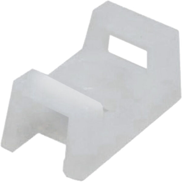 Quest Technology Nylon Cable Tie Mounts, Natural - .5 Saddle, 100Pk NWT-9002 - Quest