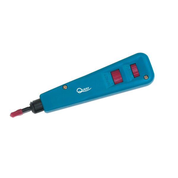 Quest Technology Impact Punch Down Tool - 110 Punch & Cut Blades (Tension Adjust) TEL-6090 - Quest