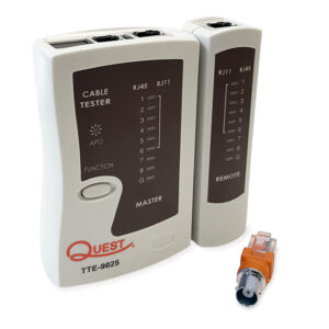 Quest Technology Remote Lan/Coax Cable Tester (Bnc -Rj11/12/45) TTE-9025 - Quest