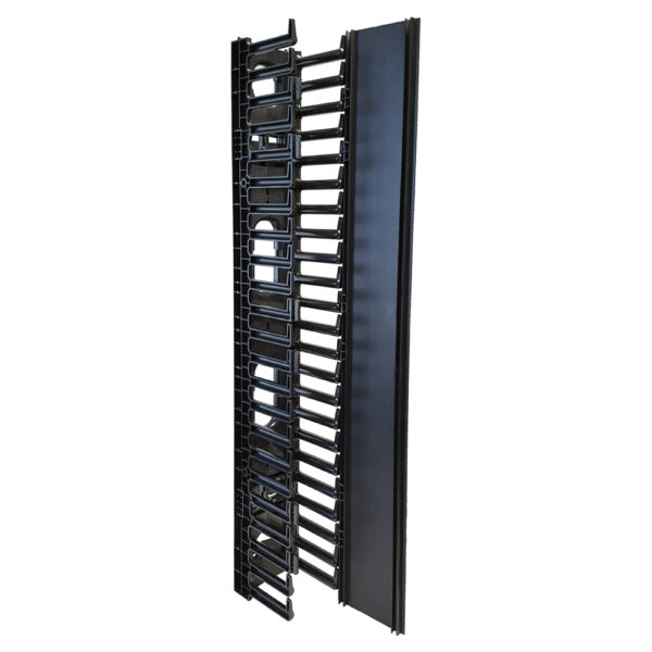 VERTICAL LARGE FINGER-DUCT 22.5U 40″ CABLE MANAGERS W/ HINGED COVER(S)