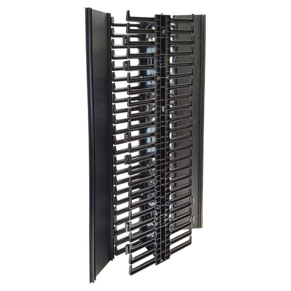 VERTICAL LARGE FINGER-DUCT 22.5U 40″ CABLE MANAGERS W/ HINGED COVER(S)