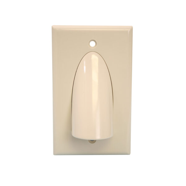 Quest Technology Bulk Cable Wall Plate - Almond - Single-Gang VHT-8102 - Quest