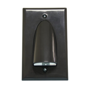 Quest Technology Bulk Cable Wall Plate - Black - Single-Gang VHT-8103 - Quest