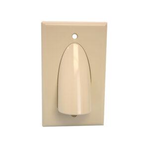 Quest Technology Bulk Cable Wall Plate - Ivory - Single-Gang VHT-8104 - Quest