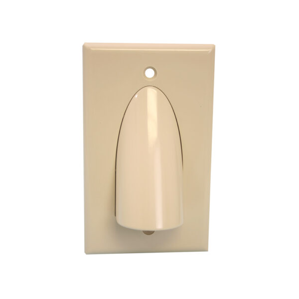 Quest Technology Bulk Cable Wall Plate - Ivory - Single-Gang VHT-8104 - Quest