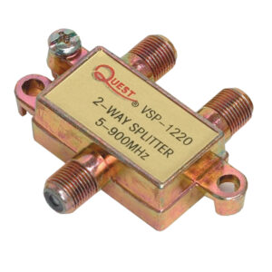 Quest Technology Cable Tv Splitter - 900Mhz - 2 Way VSP-1220 - Quest
