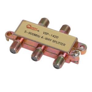 Quest Technology Cable Tv Splitter - 900Mhz - 4 Way VSP-1420 - Quest