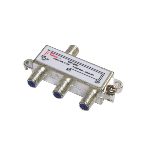 Quest Technology Satellite Splitter - Power-Passing - 3Ghz - 3 Way VSP-2403 - Quest