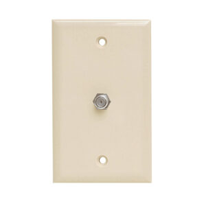 Quest Technology Tv Wall Plate, Single F81 - Ivory VWP-1101 - Quest
