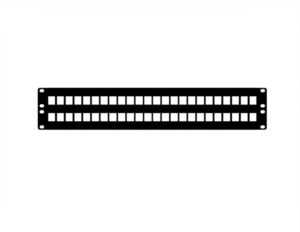 2U 48 Port Blank Keystone Patch Panel - Welded