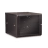 9U LINIER® Swing-Out Wall Mount Cabinet - Glass Door