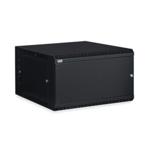6U LINIER® Swing-Out Wall Mount Cabinet - Solid Door