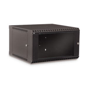 6U LINIER® Fixed Wall Mount Cabinet - Glass Door