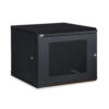 9U LINIER® Fixed Wall Mount Cabinet - Vented Door