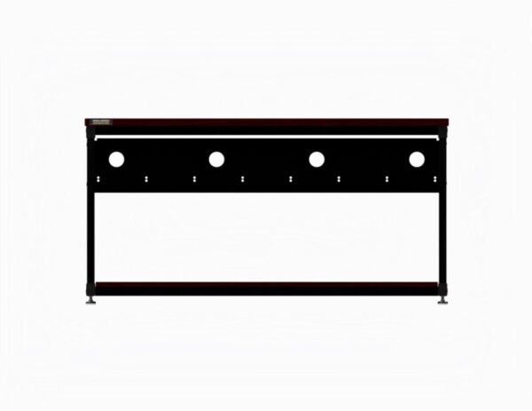 (Part Number: 5000-3-304-60) - 60" Performance 300 Series® LAN Station - African Mahogany - Image 4