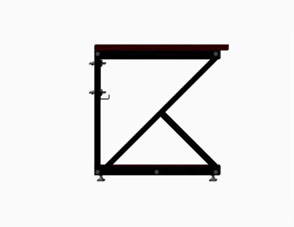 (Part Number: 5000-3-304-60) - 60" Performance 300 Series® LAN Station - African Mahogany - Image 3