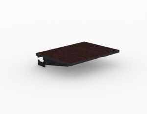LAN Station 19” x 14” Shelf - African Mahogany